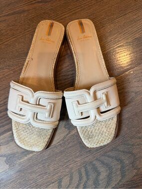Sam Edelman Ivory Braided Slide Mules